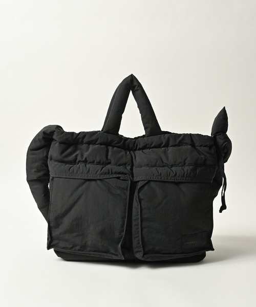 ADAM PATEK(アダムパテック)の「ADAMPATEK/padding helmet bag/中綿ヘルメットバッグ(ショルダーバッグ・メンズ・ブラック/グレー・FREE)」の4枚目の写真