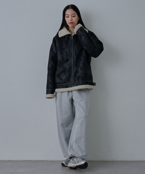 COLONY 2139（コロニートゥーワンスリーナイン）の「ムートンライクB-3（ムートンコート・メンズ・ブラック/ブラウン・SMALL/MEDIUM/LARGE）」の18枚目の写真