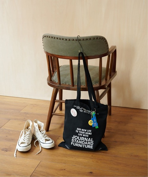 journal standard Furniture （ジャーナルスタンダードファニチャー）の「JSF TOTE CANVAS　トートバッグ（トートバッグ・レディース・グレー/カーキ/グリーン系その他/ネイビー/パープル/オレンジ/イエロー/アイボリー/ブラック・FREE）」の3枚目の写真