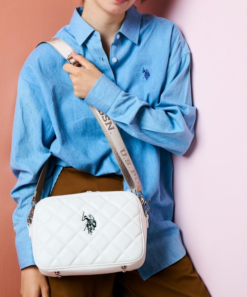 U.S. POLO ASSN.(ユーエスポロアッスン)の「【U.S. POLO ASSN.】 ユーエスポロアッスン Cross check quilting クロスボディショルダーバッグ USPA2724(ショルダーバッグ・レディース・ブラウン/グリーン/ピンク/ホワイト/アイボリー/ブラック・FREE)」の14枚目の写真