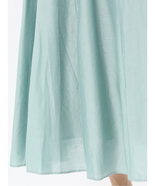 m.f.editorial(エムエフエディトリアル)の「【ハンドウォッシャブル】m.f.エディトリアル レディース シルキーローン タックギャザースカート(スカート・レディース・グレー系その他2/ベージュ/ライトグリーン/サックスブルー・MEDIUM)」の15枚目の写真