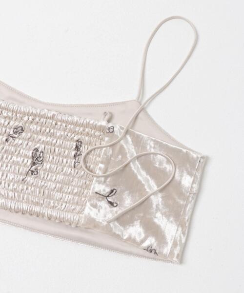 SENSE OF PLACE by URBAN RESEARCH(センスオブプレイスバイアーバンリサーチ)の「ベロアシシュウブラビスチェ(その他トップス・レディース・ネイビー/ベージュ・ONE)」の13枚目の写真