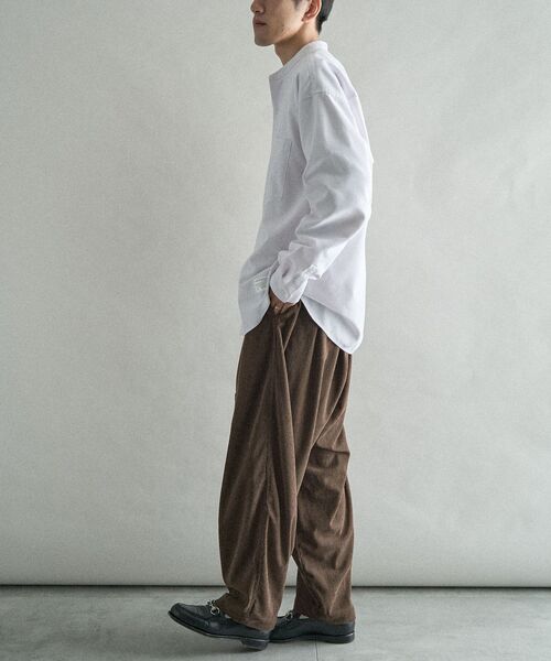 CRAFT STANDARD BOUTIQUE（クラフトスタンダードブティック）の「DRY-MIX オックスフォードバンドカラーシャツ（シャツ/ブラウス・メンズ・グレー/ブルー/オフホワイト・M/L/XL）」の9枚目の写真