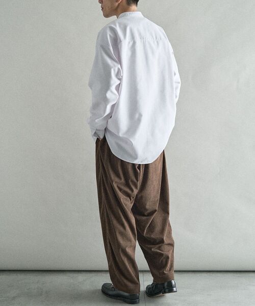 CRAFT STANDARD BOUTIQUE（クラフトスタンダードブティック）の「DRY-MIX オックスフォードバンドカラーシャツ（シャツ/ブラウス・メンズ・グレー/ブルー/オフホワイト・M/L/XL）」の10枚目の写真