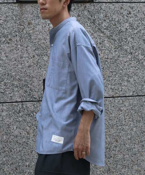 CRAFT STANDARD BOUTIQUE（クラフトスタンダードブティック）の「DRY-MIX オックスフォードバンドカラーシャツ（シャツ/ブラウス・メンズ・グレー/ブルー/オフホワイト・M/L/XL）」の12枚目の写真