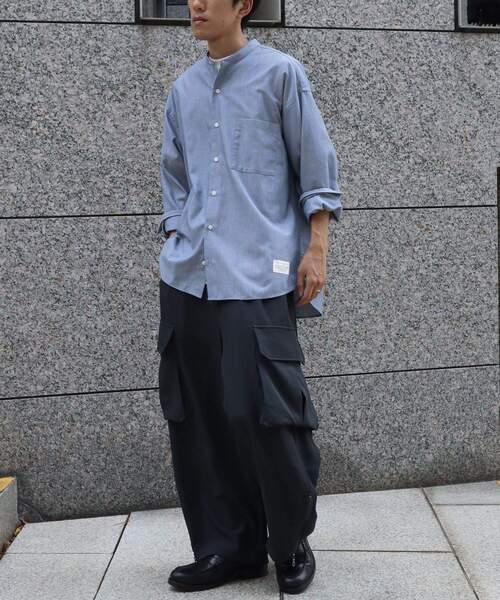 CRAFT STANDARD BOUTIQUE（クラフトスタンダードブティック）の「DRY-MIX オックスフォードバンドカラーシャツ（シャツ/ブラウス・メンズ・グレー/ブルー/オフホワイト・M/L/XL）」の15枚目の写真