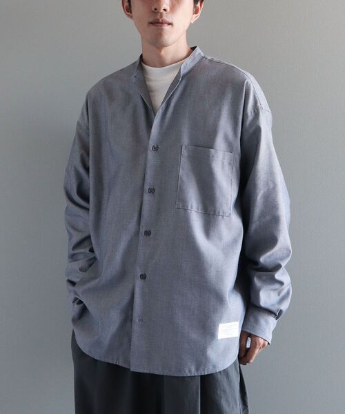 CRAFT STANDARD BOUTIQUE（クラフトスタンダードブティック）の「DRY-MIX オックスフォードバンドカラーシャツ（シャツ/ブラウス・メンズ・グレー/ブルー/オフホワイト・M/L/XL）」の18枚目の写真