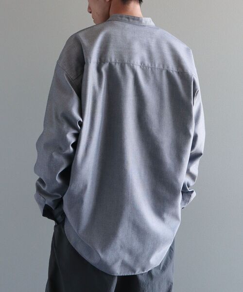 CRAFT STANDARD BOUTIQUE（クラフトスタンダードブティック）の「DRY-MIX オックスフォードバンドカラーシャツ（シャツ/ブラウス・メンズ・グレー/ブルー/オフホワイト・M/L/XL）」の20枚目の写真