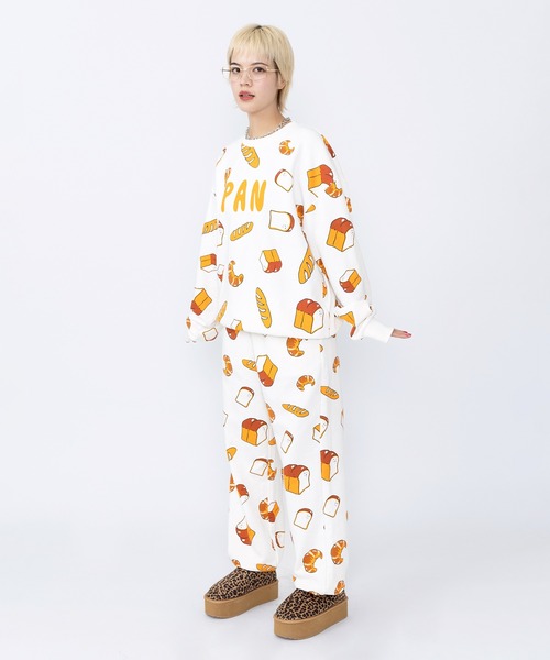 PUNYUS（プニュズ）の「【新サイズ】フード総柄スウェットパンツ（PAN)（スウェットパンツ・レディース・ベージュ・1/2/3/4/5）」の14枚目の写真