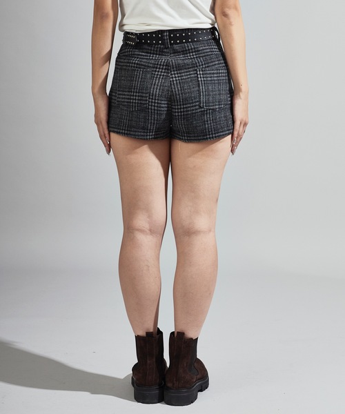 Chick(チック)の「Tweed-Style Wool Hot Pants / ツイード風 ウールホットパンツ(その他パンツ・レディース・カーキ/チャコール・FREE)」の22枚目の写真