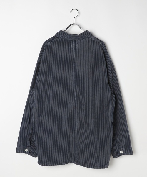 BAYFLOW（ベイフロー）の「【SMITH'S×BAYFLOW】別注ヒッコリージャケット（カバーオール・メンズ・ネイビー・MEDIUM/LARGE）」の8枚目の写真