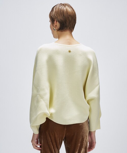 cloenc（クロエンス）の「【手洗い可】ドルマンケープニットカーディガン（カーディガン/ボレロ・レディース・ライトイエロー系/ブラック/ブラウン系その他・02）」の22枚目の写真