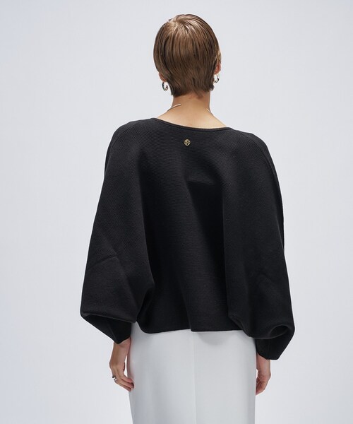 cloenc（クロエンス）の「【手洗い可】ドルマンケープニットカーディガン（カーディガン/ボレロ・レディース・ライトイエロー系/ブラック/ブラウン系その他・02）」の17枚目の写真