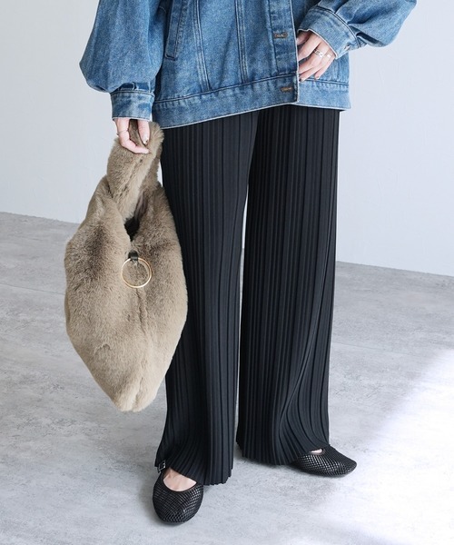 reca（レカ）の「ラビット風ファートートバッグ（トートバッグ・レディース・ライトベージュ/グレー/ベージュ・ONE SIZE）」の10枚目の写真