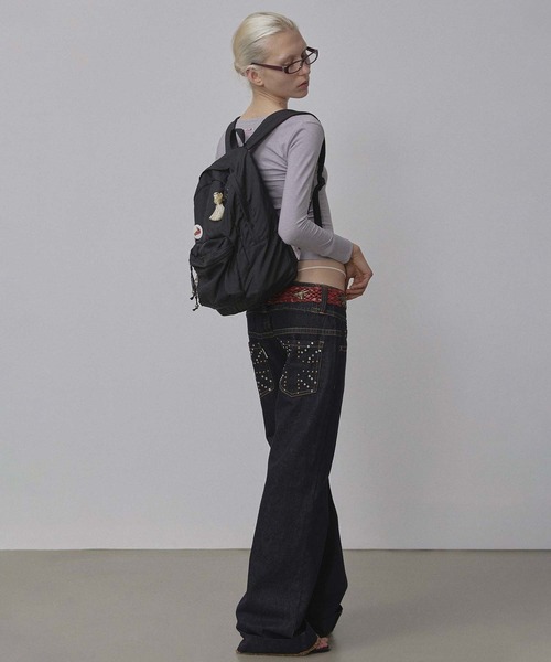 SCULPTOR（スカルプター）の「Good Girl Backpack（バックパック/リュック・レディース・ブラック/アイボリー・FREE）」の3枚目の写真