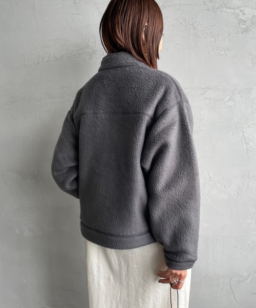 DANTON フリースカーディガン B:MING by BEAMS（ビーミング by ビームス）DANTON / ノーカラー