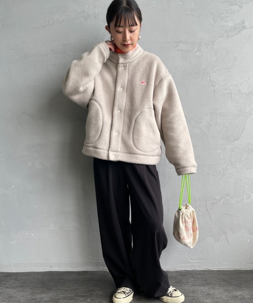 DANTON フリースカーディガン 楽天市場】DANTON ダントン ノーカラーフリースカーディガン