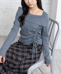 clear | サイドドロスト長袖ニットトップス［大人 カジュアル 着回し力抜群］≪AW新作≫(ニット/セーター)