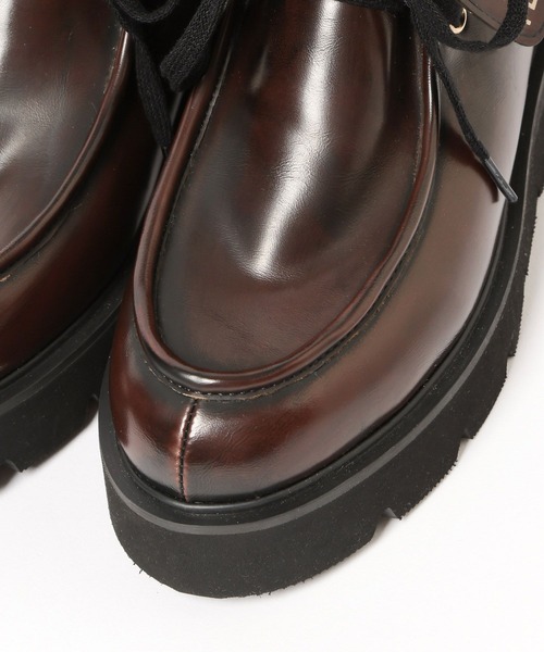 BAYFLOW（ベイフロー）の「[撥水加工・抗菌消臭機能付き]ボアアンクルブーツ（ブーツ・レディース・ダークブラウン/ベージュ系・MEDIUM/LARGE）」の8枚目の写真