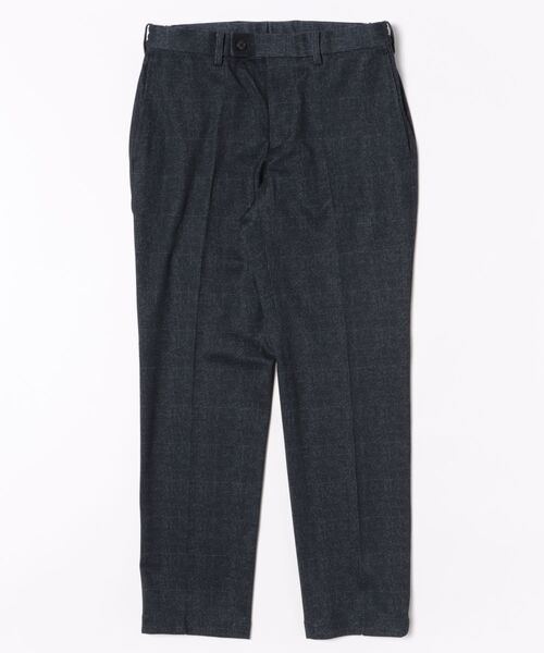 TAKA-Q(タカキュー)の「【ストレッチ イージーケア】タカキュー TechMove ノータック ビジネスパンツ チェック紺(セットアップ可能)(スーツパンツ・メンズ・ネイビー・X-LARGE/LARGE/MEDIUM/S/3L)」の2枚目の写真