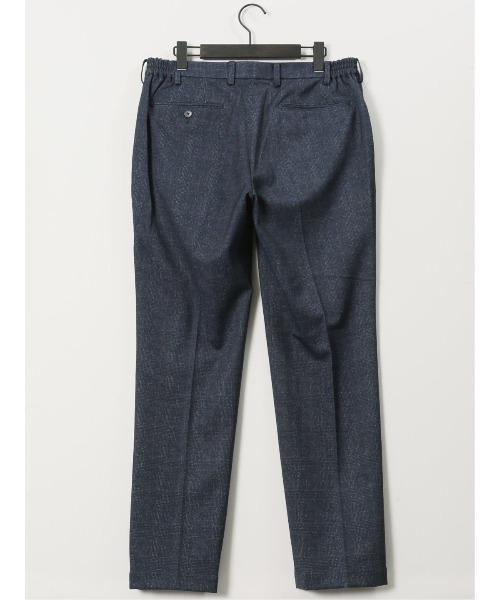 TAKA-Q(タカキュー)の「【ストレッチ イージーケア】タカキュー TechMove ノータック ビジネスパンツ チェック紺(セットアップ可能)(スーツパンツ・メンズ・ネイビー・X-LARGE/LARGE/MEDIUM/S/3L)」の5枚目の写真