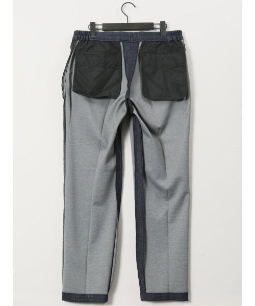 TAKA-Q(タカキュー)の「【ストレッチ イージーケア】タカキュー TechMove ノータック ビジネスパンツ チェック紺(セットアップ可能)(スーツパンツ・メンズ・ネイビー・X-LARGE/LARGE/MEDIUM/S/3L)」の10枚目の写真