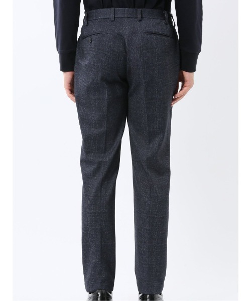 TAKA-Q(タカキュー)の「【ストレッチ イージーケア】タカキュー TechMove ノータック ビジネスパンツ チェック紺(セットアップ可能)(スーツパンツ・メンズ・ネイビー・X-LARGE/LARGE/MEDIUM/S/3L)」の15枚目の写真