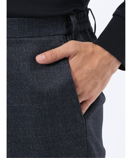 TAKA-Q(タカキュー)の「【ストレッチ イージーケア】タカキュー TechMove ノータック ビジネスパンツ チェック紺(セットアップ可能)(スーツパンツ・メンズ・ネイビー・X-LARGE/LARGE/MEDIUM/S/3L)」の16枚目の写真