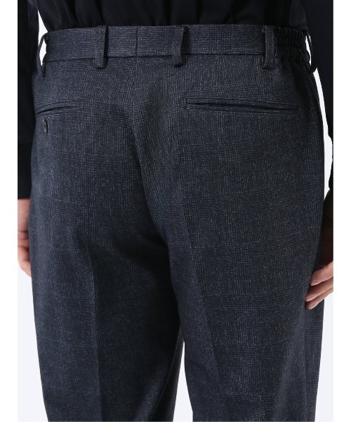 TAKA-Q(タカキュー)の「【ストレッチ イージーケア】タカキュー TechMove ノータック ビジネスパンツ チェック紺(セットアップ可能)(スーツパンツ・メンズ・ネイビー・X-LARGE/LARGE/MEDIUM/S/3L)」の17枚目の写真