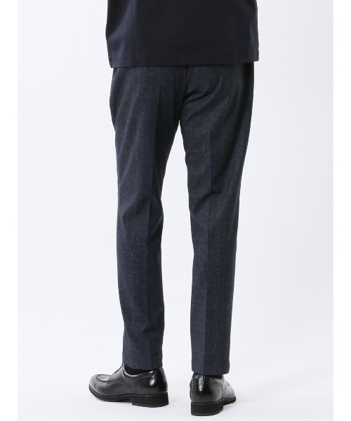 TAKA-Q(タカキュー)の「【ストレッチ イージーケア】タカキュー TechMove ノータック ビジネスパンツ チェック紺(セットアップ可能)(スーツパンツ・メンズ・ネイビー・X-LARGE/LARGE/MEDIUM/S/3L)」の19枚目の写真