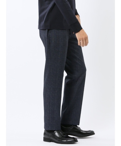 TAKA-Q(タカキュー)の「【ストレッチ イージーケア】タカキュー TechMove ノータック ビジネスパンツ チェック紺(セットアップ可能)(スーツパンツ・メンズ・ネイビー・X-LARGE/LARGE/MEDIUM/S/3L)」の20枚目の写真