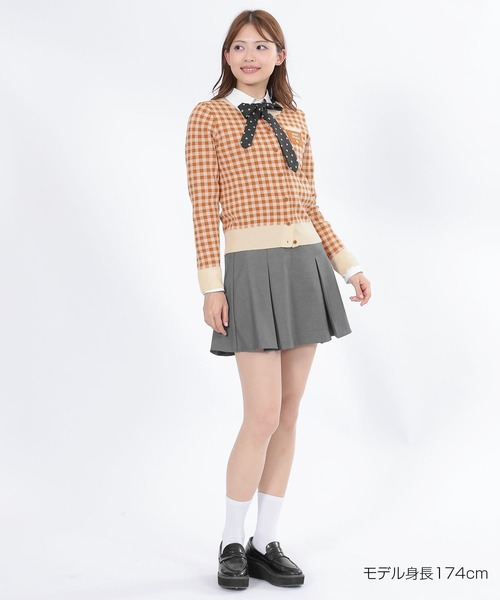 レトロロゴバイカラー カーディガン（カーディガン/ボレロ）｜MARY