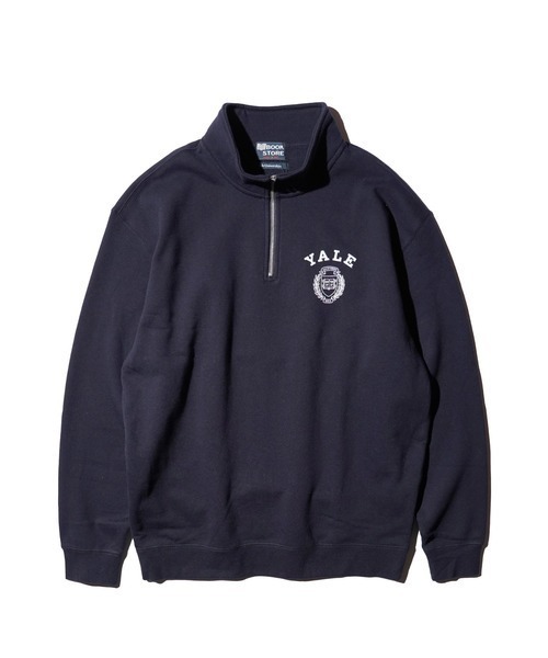 セール】The BOOK STORE / ブックストア 'YALE'QUATER-ZIP SWEAT