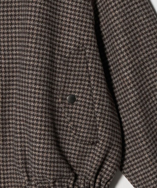 ASTRAET（アストラット）の「＜ASTRAET＞ハウンドトゥース ステンカラー ジップブルゾン（その他アウター・レディース・ブラウン系・0/1）」の12枚目の写真