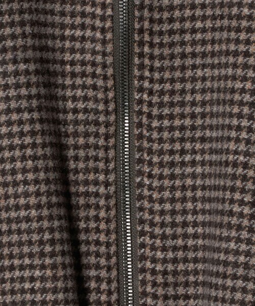 ASTRAET（アストラット）の「＜ASTRAET＞ハウンドトゥース ステンカラー ジップブルゾン（その他アウター・レディース・ブラウン系・0/1）」の15枚目の写真