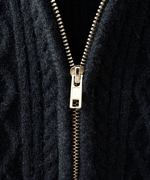 MAJESTIC LEGON（マジェスティックレゴン）の「キラキラフード付きニットパーカー（パーカー・レディース・アイボリー/ブラック/ベージュ/グレー・MEDIUM）」の14枚目の写真