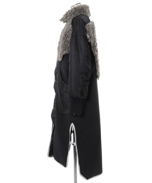 UN3D.(アンスリード)の「BIG BOA FLAP DOCKING CT / ビッグボアフラップドッキングコート(その他アウター・レディース・ブラック/カーキ・36/38)」の13枚目の写真