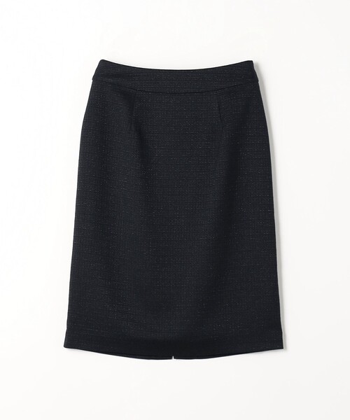 A DAY IN THE LIFE UNITED ARROWS(アデイインザライフユナイテッドアローズ)の「ラメ ツイードライク タイトスカート -セットアップ対応- <A DAY IN THE LIFE>(スカート・レディース・ネイビー・40/36/38)」の1枚目の写真