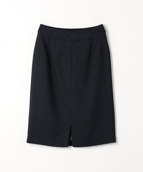 A DAY IN THE LIFE UNITED ARROWS(アデイインザライフユナイテッドアローズ)の「ラメ ツイードライク タイトスカート -セットアップ対応- <A DAY IN THE LIFE>(スカート・レディース・ネイビー・40/36/38)」の2枚目の写真