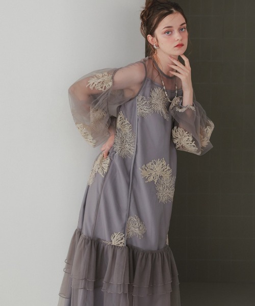 バルーンスリーブボリュームドレス（ドレス）｜Dorry Doll（ドリー