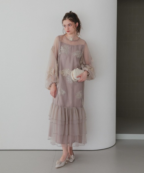 バルーンスリーブボリュームドレス（ドレス）｜Dorry Doll