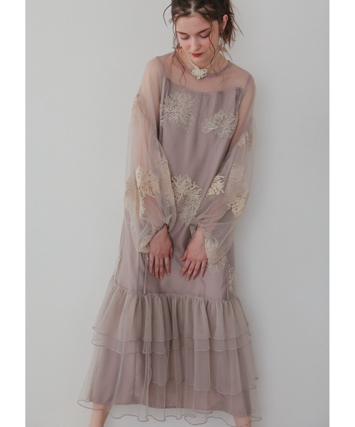 バルーンスリーブボリュームドレス（ドレス）｜Dorry Doll（ドリー