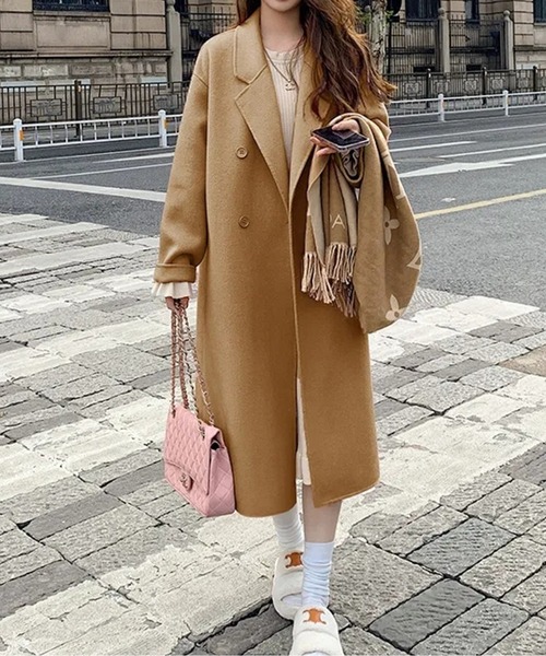 ダブルブレストロングコート（チェスターコート）｜LUCPY（ラクピー