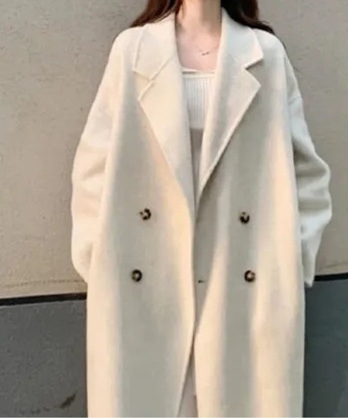 ダブルブレストロングコート（チェスターコート）｜LUCPY（ラクピー