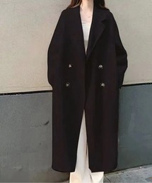 ダブルブレストロングコート