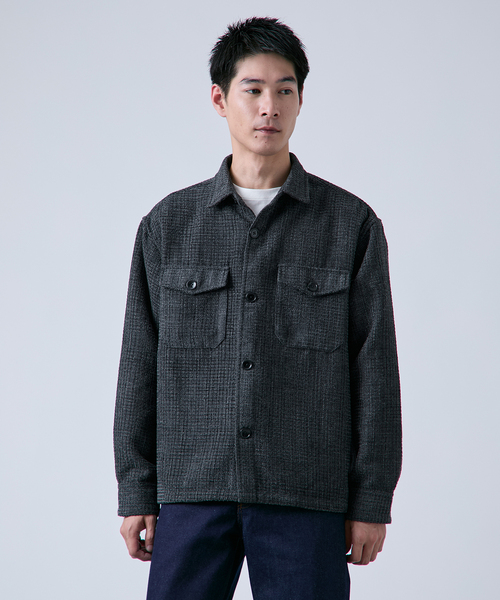 セール】ツイードモール CPO シャツジャケット（シャツ/ブラウス