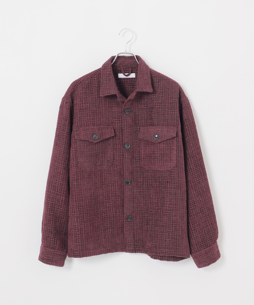 セール】ツイードモール CPO シャツジャケット（シャツ/ブラウス