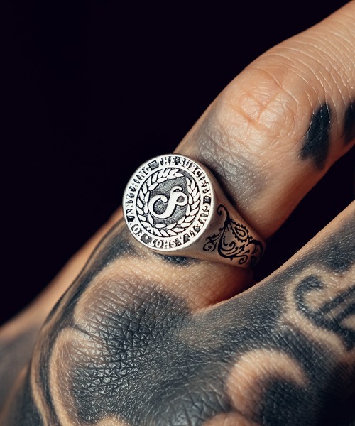 Subciety(サブサエティ)の「College ring(リング・メンズ・シルバー/ゴールド・15号/17号/19号/21号)」の1枚目の写真