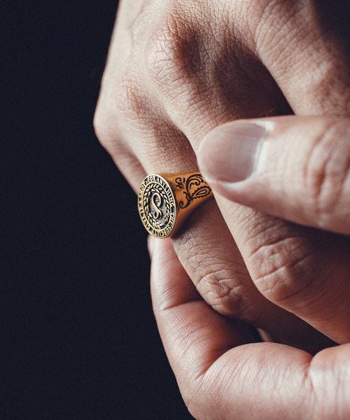 Subciety(サブサエティ)の「College ring(リング・メンズ・シルバー/ゴールド・15号/17号/19号/21号)」の9枚目の写真