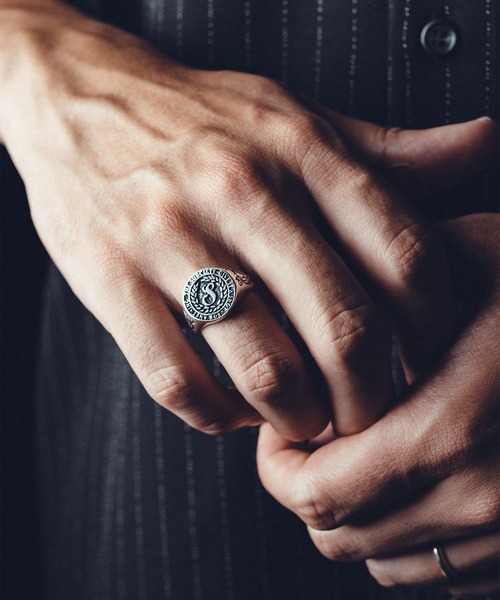 Subciety(サブサエティ)の「College ring(リング・メンズ・シルバー/ゴールド・15号/17号/19号/21号)」の3枚目の写真